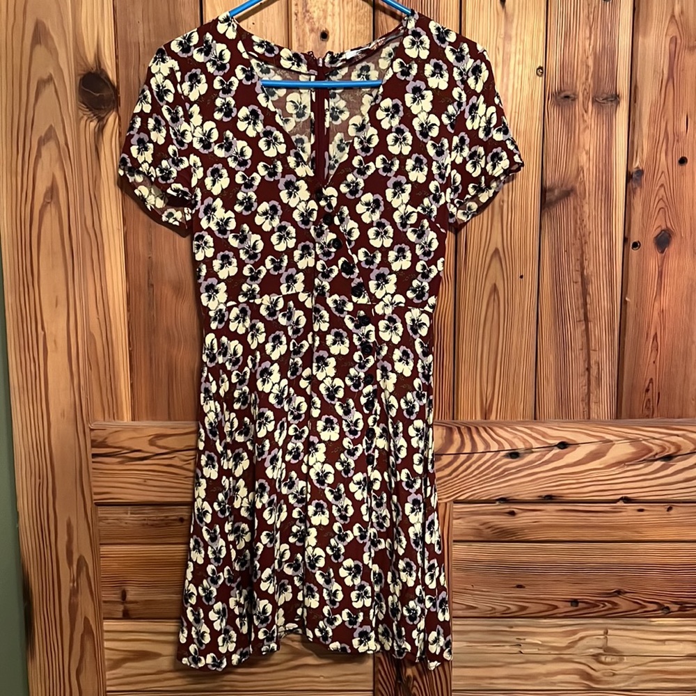Madewell dress floral size 2
